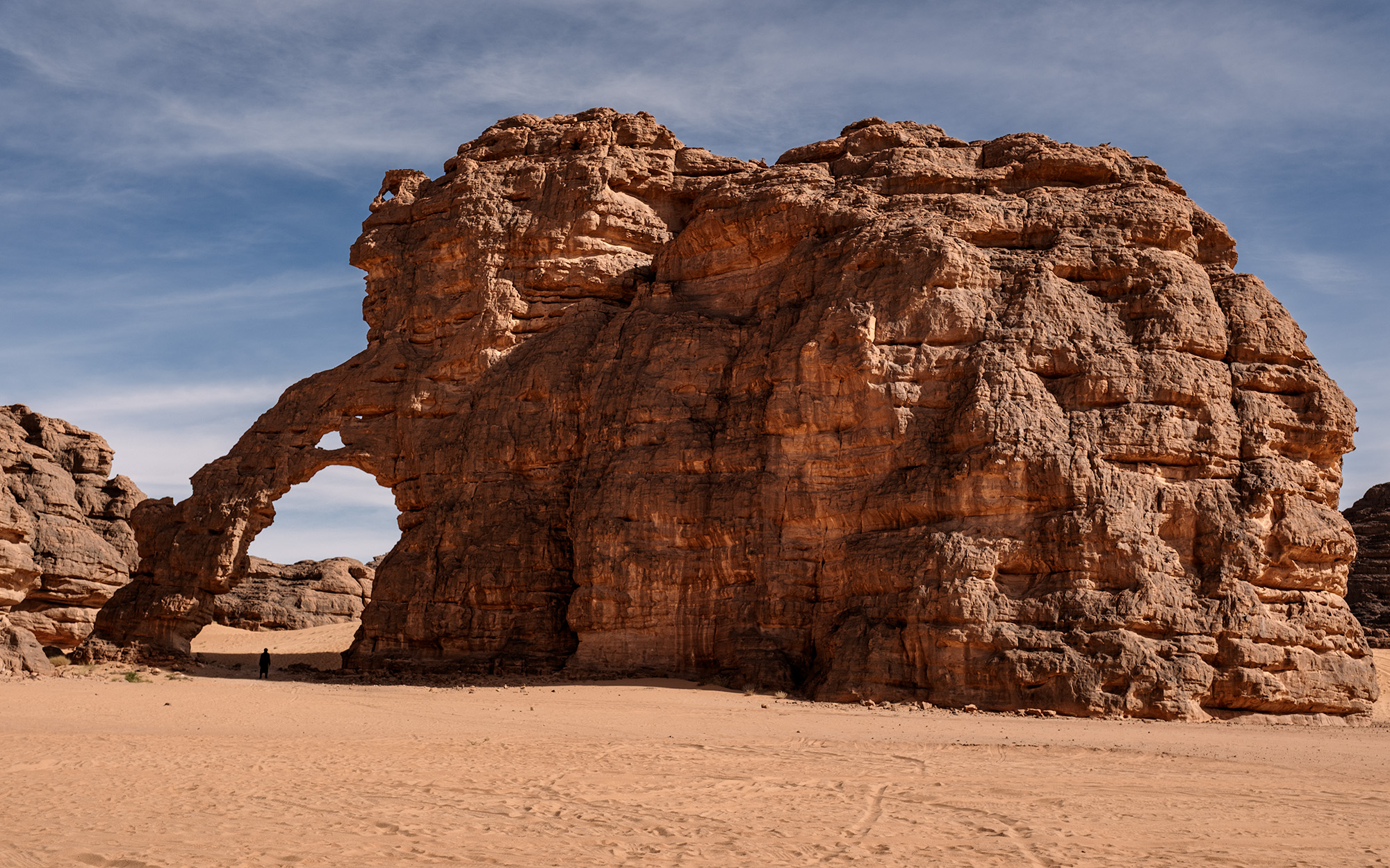 Elephant rock formations in Algerian Sahara desert